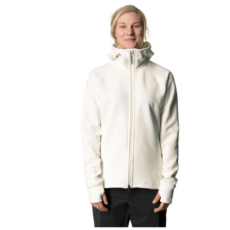 Houdini Womens Mono Air Fleece Pullover Powderday White Sportpursu