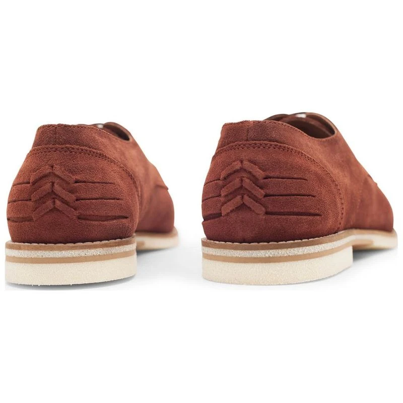 Husdon Mens Chatra Suede Shoes Rust Sportpursuit