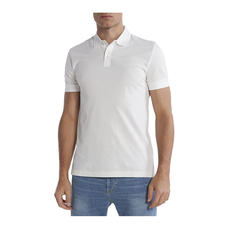 White hugo boss polo shirt cheap