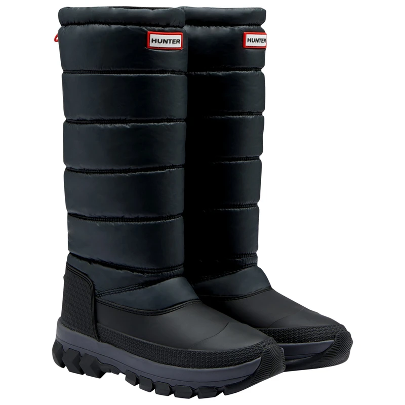 Hunter Womens Original Insulated Tall Snow Boots Black Sportpursui