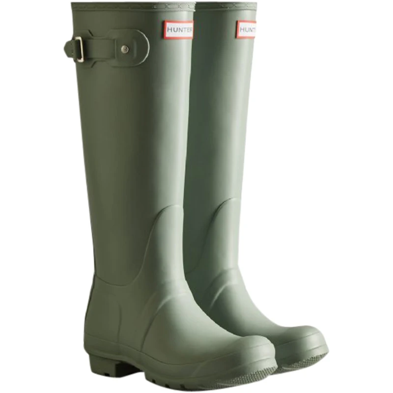 Olive green hunter boots sales