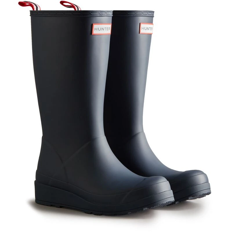 Hunter Womens Play Tall Boots Blue Sportpursuit