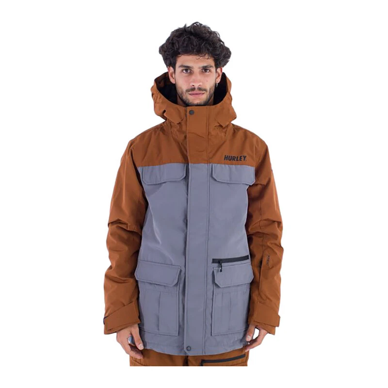 Sweat à Capuche Zippé Homme Hurley One & Only - Gris - Taille Variable - Neuf Avec étiquettes