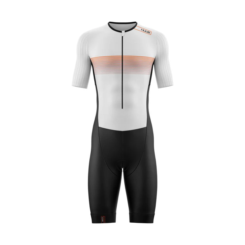 Huub Mens Agilis LCS Tri Suit (Black/Grey/Orange) | Sportpursuit.com