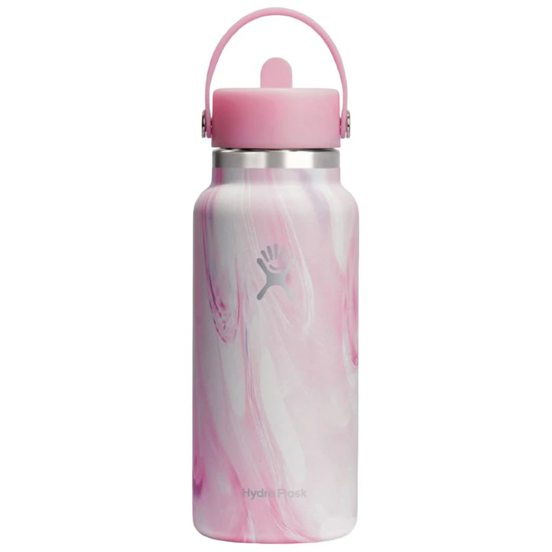 Hydro Flask 32 Oz Wide Flex Straw Cap Flask (Jelly Pink) | Sportpursui