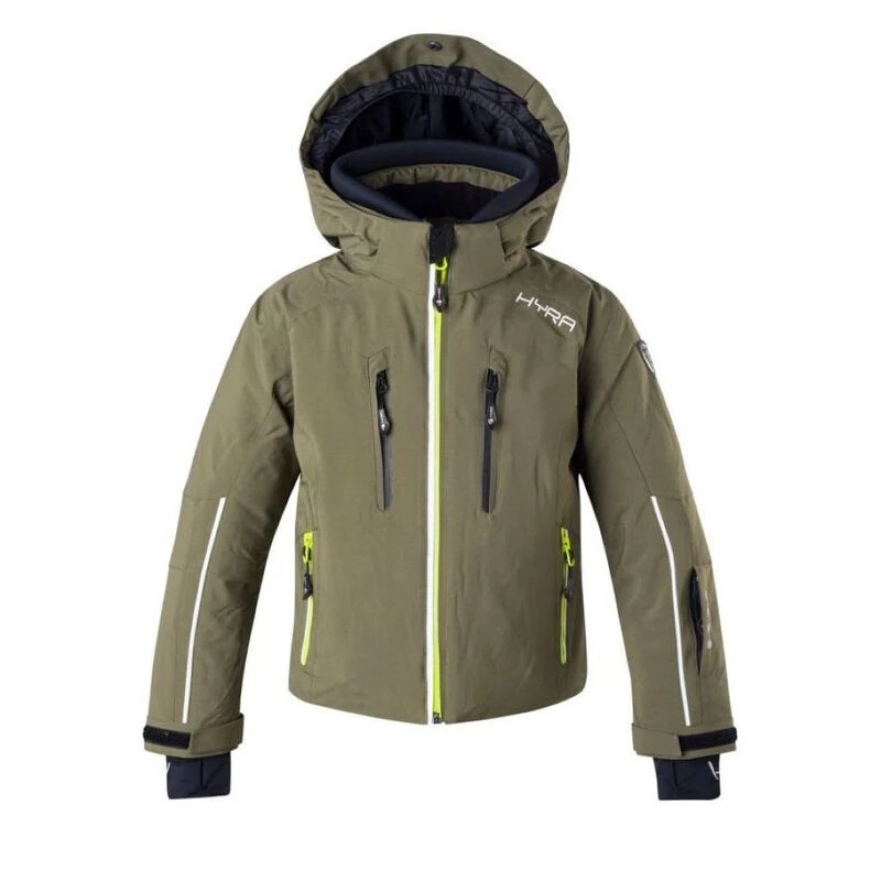Hyra Boys Maroon Peak Ski Jacket (Army green)