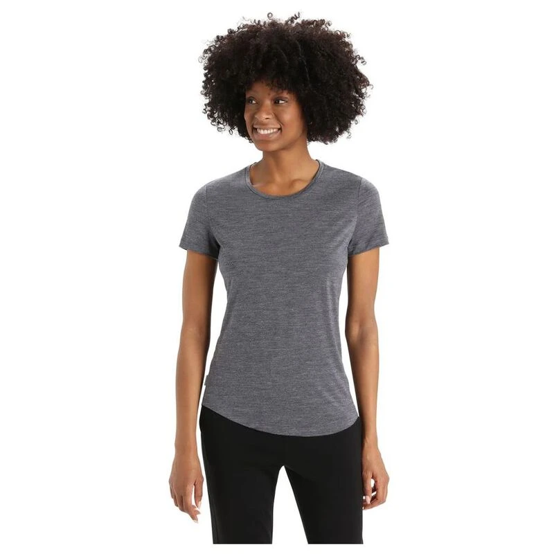 Icebreaker Womens Sphere II Merino Blend T Shirt Midnight Navy Heathe