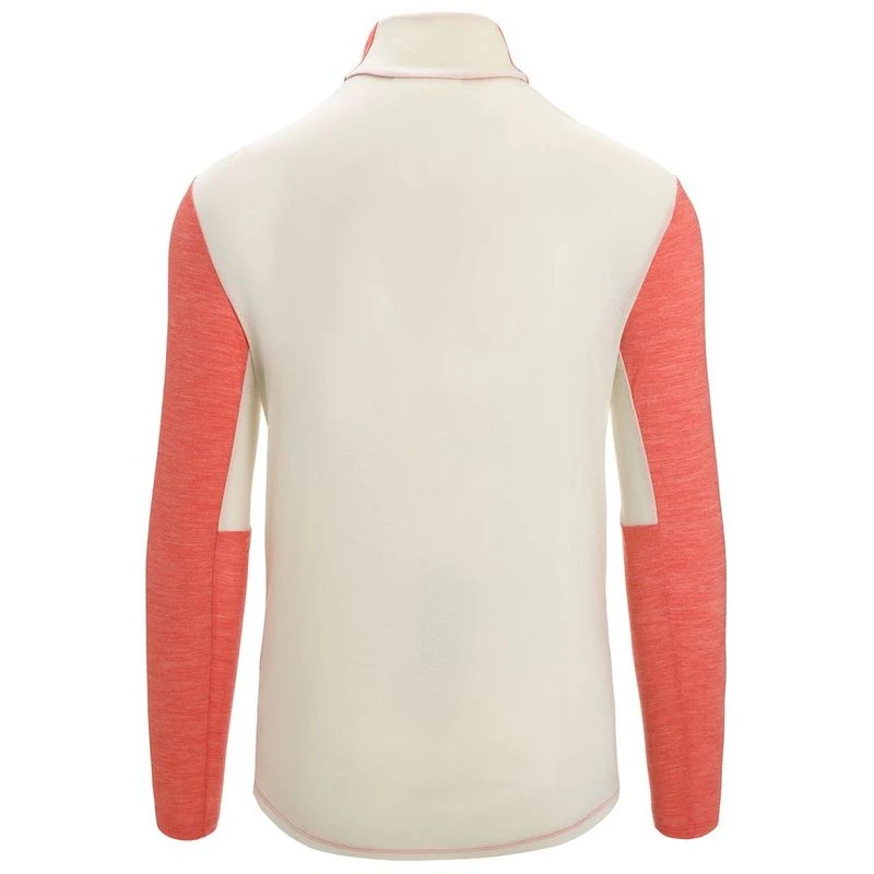 Icebreaker Mens ZoneKnit LS Zip Jacket (Vibrant Earth/Chalk) | Sportpu