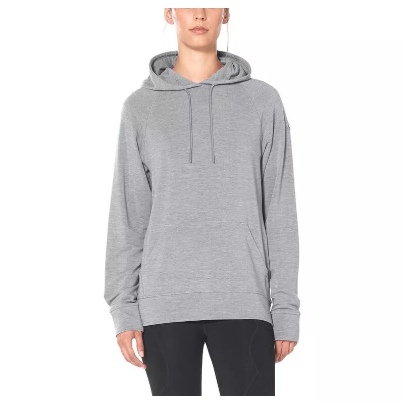 Icebreaker Womens Merino Blend MoMentum Hoodie Fossil Sportpursuit