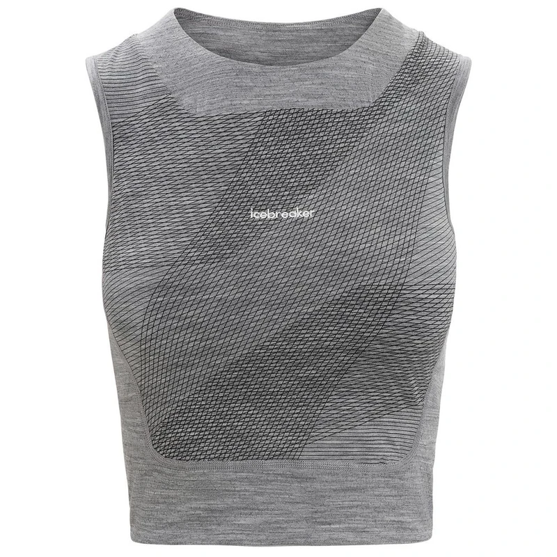 Icebreaker Débardeur Zoneknit Femme (Gris) privatesportshop fr