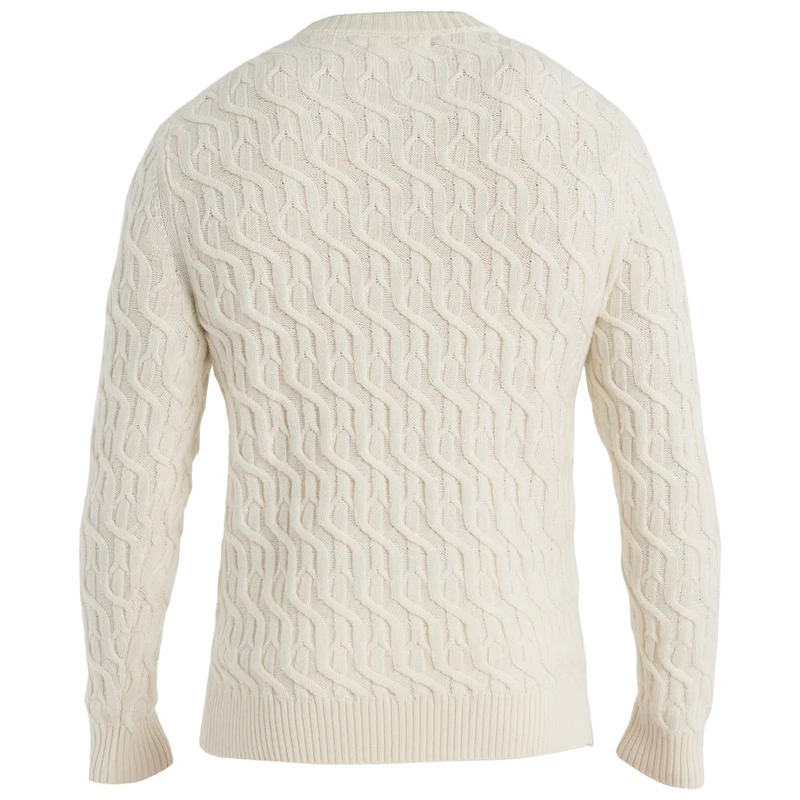 Icebreaker Mens Cable Knit Pullover (Undyed) Sportpursuit com