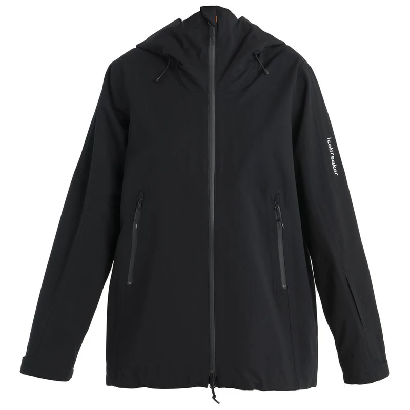 Icebreaker Womens Shell  Peak Jacket (Black) Sportpursuit com