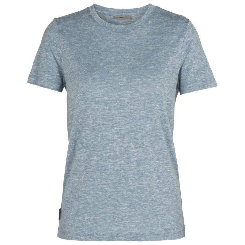 Icebreaker Womens Merino Blend Dowlas Crewe T-Shirt (Serene Blue) | Sp