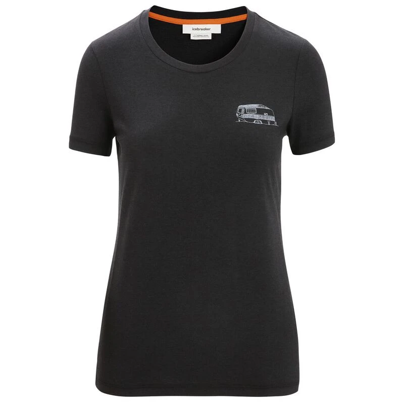 Icebreaker Womens Central Classic Merino Blend T-Shirt (Black) | Sport