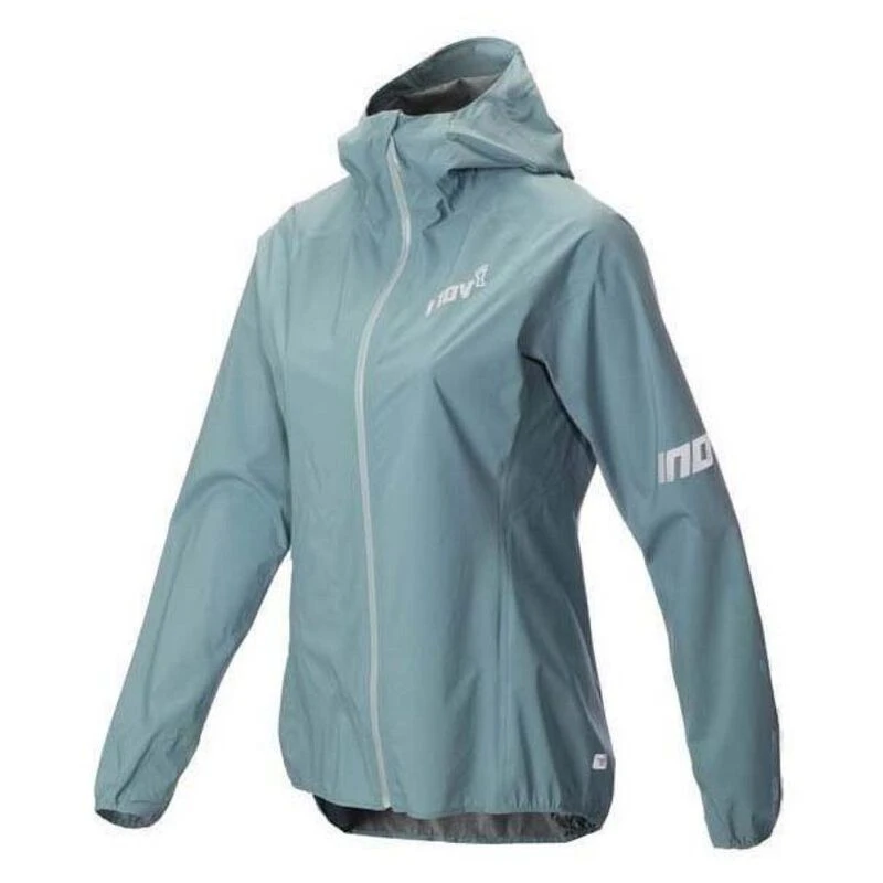 Inov8 Womens Windshell Windproof Jacket Blue Grey Sportpursuit