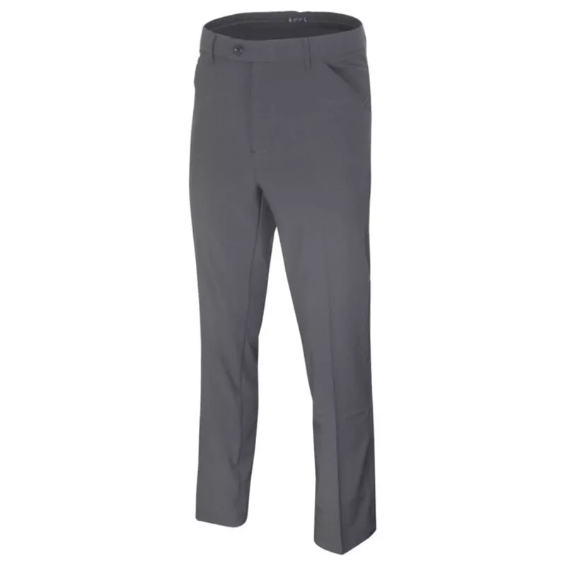Island Green Mens Tapered Stretch Trousers (Charcoal) | Sportpursuit.c
