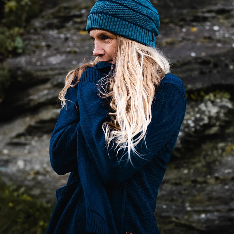 Navy merino hotsell cardigan
