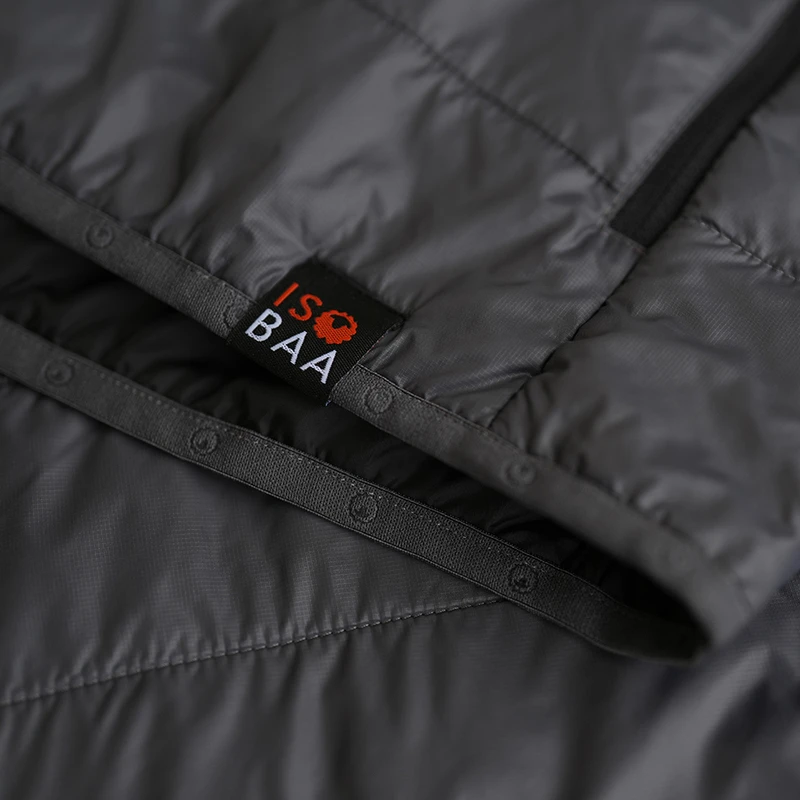 Isobaa Mens Packable Insulated Jacket (Smoke/Black) | Sportpursuit.com