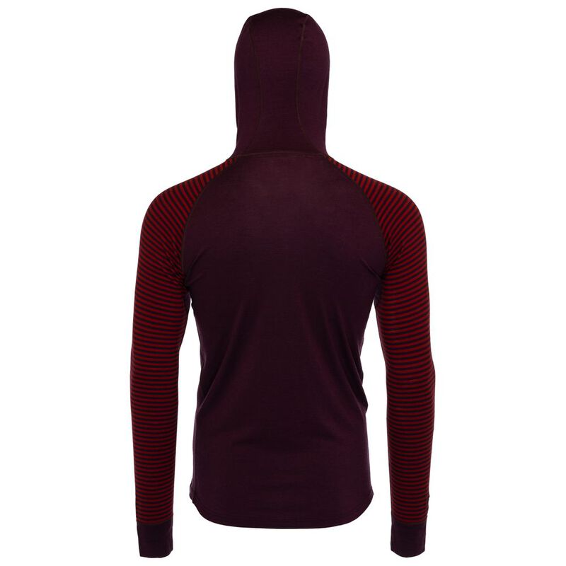 isobaa mens merino 200 zip neck hoodie
