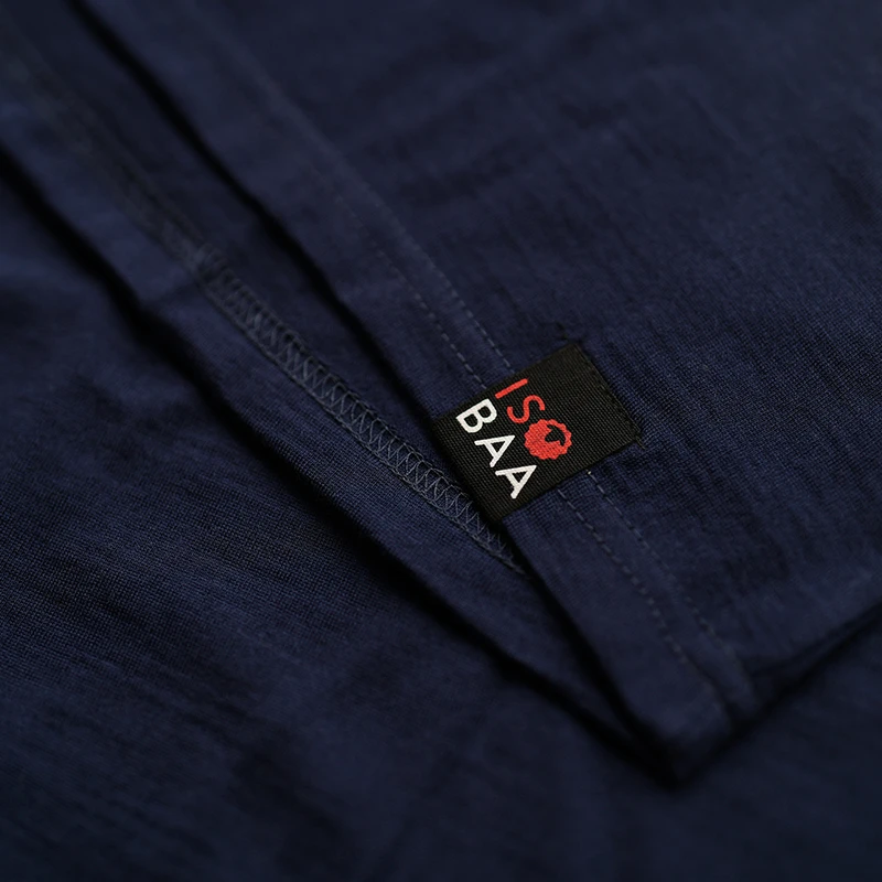 ISOBAA Mens Merino 180 Short Sleeve Polo Shirt (Navy) | Sportpursuit.c