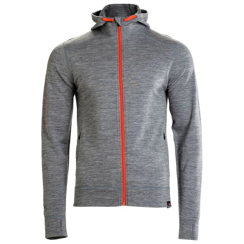 ISOBAA Mens Merino 260 Casual Hoodie (Charcoal) | Sportpursuit.com