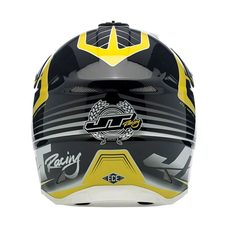 JT Racing JT 15 ALS 2.0 Motorbike Helmet Black Chartreuse Sportpur