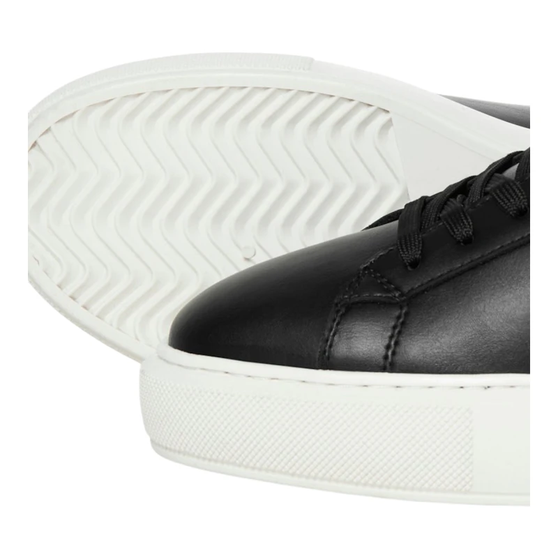 Jack Jones Mens Grand PU Cupsole Casual Shoes (Anthracite) | Sportpurs