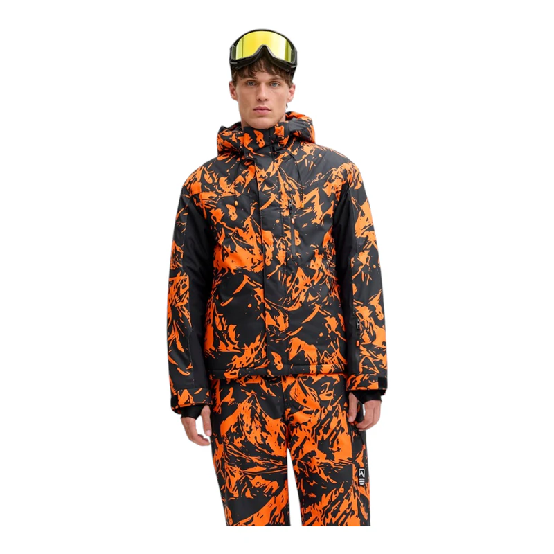 Veste à capuche Homme Jack and jones JJALPES SKI JACKET AW25 Noir Sport