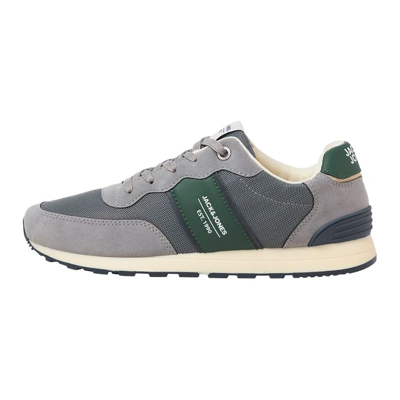 Jack Jones Mens JFWspirit Runner Casual Shoes Grey Sportpursuit