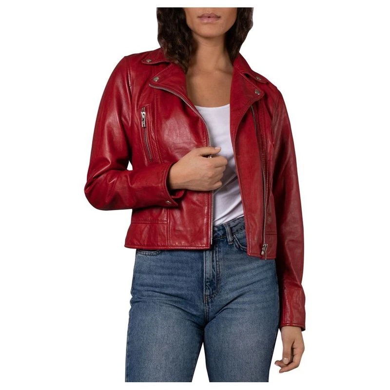 Cranberry leather jacket best sale