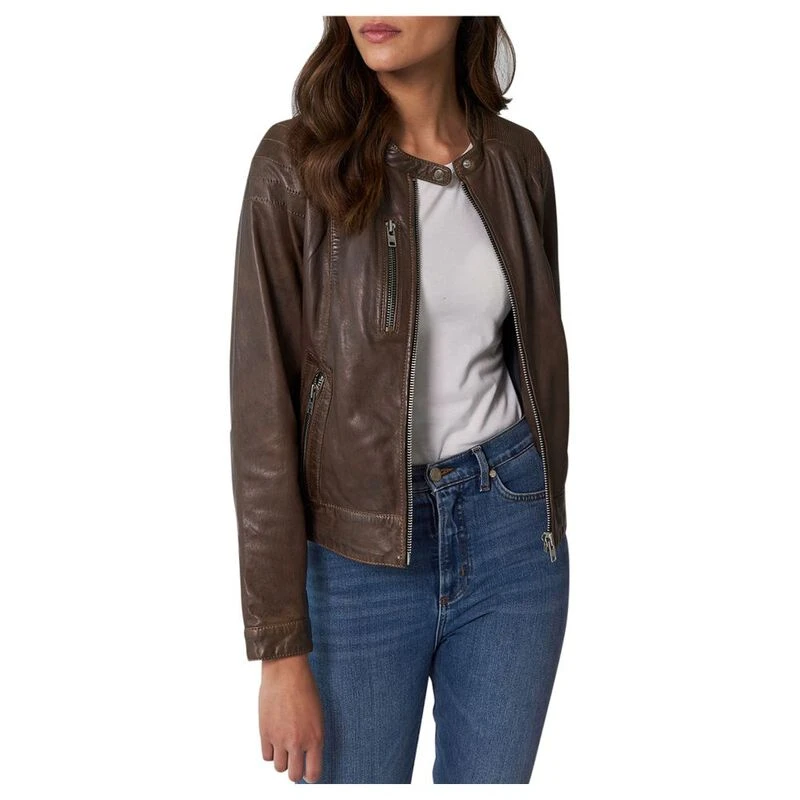 Esther leather top biker jacket