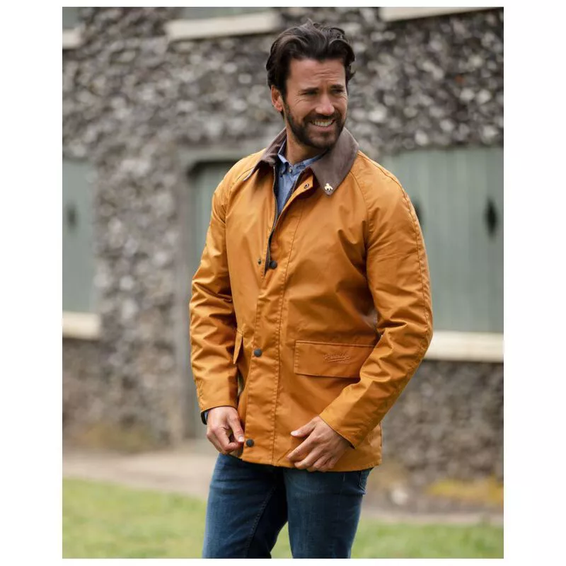John Partridge Mens Landowner Bold Wax Walking Jacket Sand Sportpu