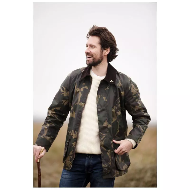 John Partridge Mens Landowner Wax Walking Jacket (Olive Camo