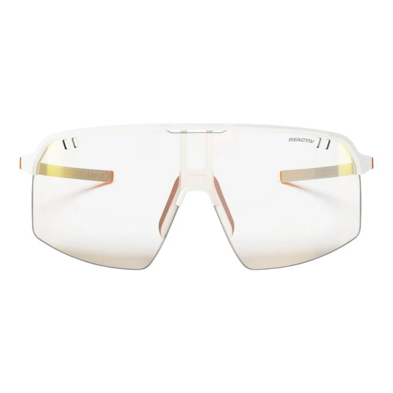 Julbo Mens Intensity Sunglasses (White/Orange Fluo) | Sportpursuit.com