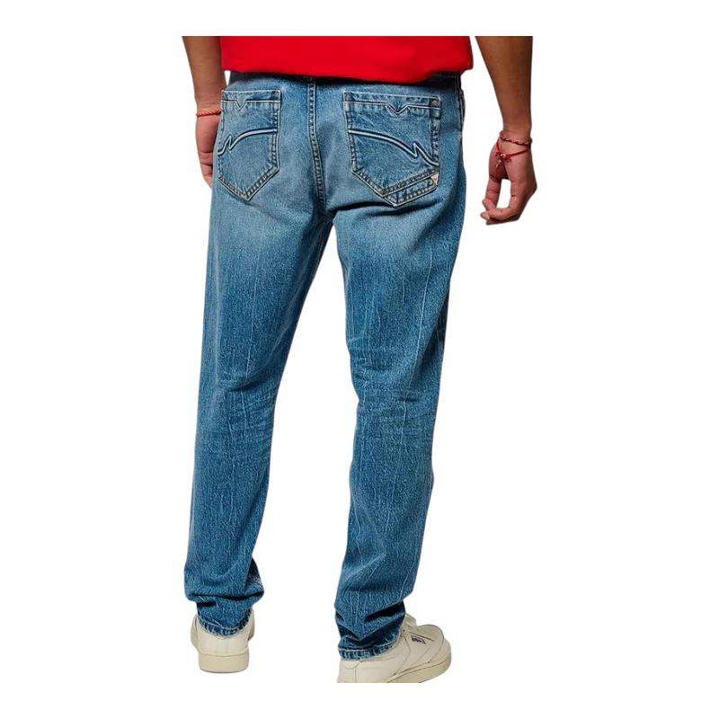 Jean Kaporal 5 Evasion - Taille 38, Bleu, Occasion, Manque Boutons Arrière, Matière 98% Coton