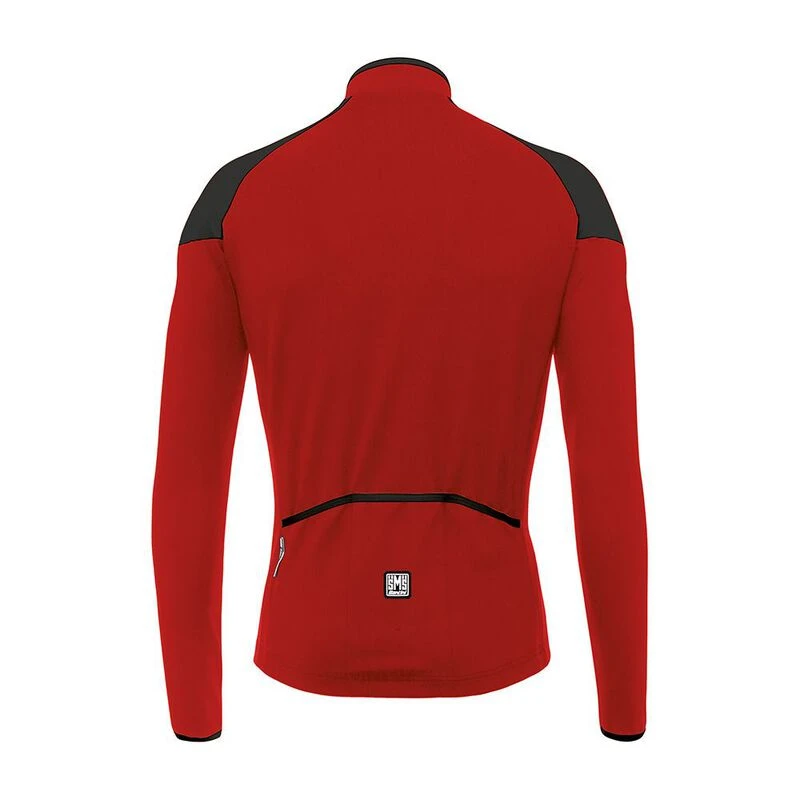 Santini Mens Hermes Jacket Red Black Sportpursuit