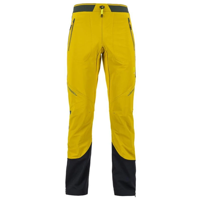 Mens Obsidian 3L Shell Ski Trousers (Mustard/Petrol)