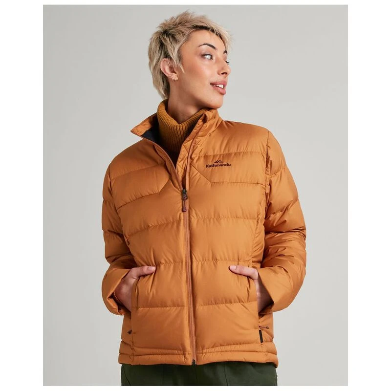 Kathmandu Womens Epiq V3 Down Jacket Golden Oak Sportpursuit