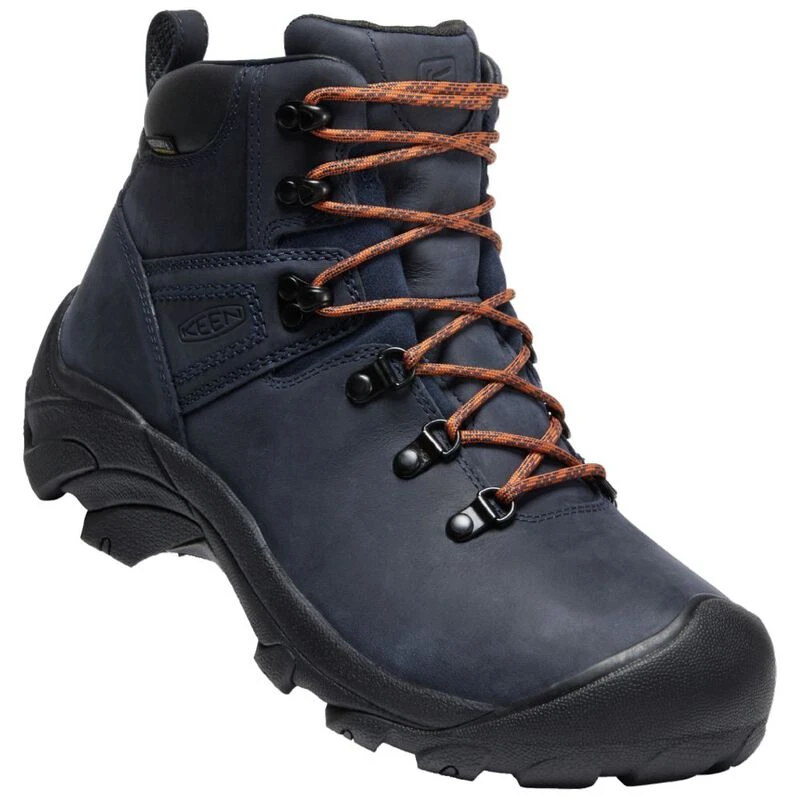 Keen Mens Pyrenees Waterproof Boots Iris Fossil Orange Sportpursui
