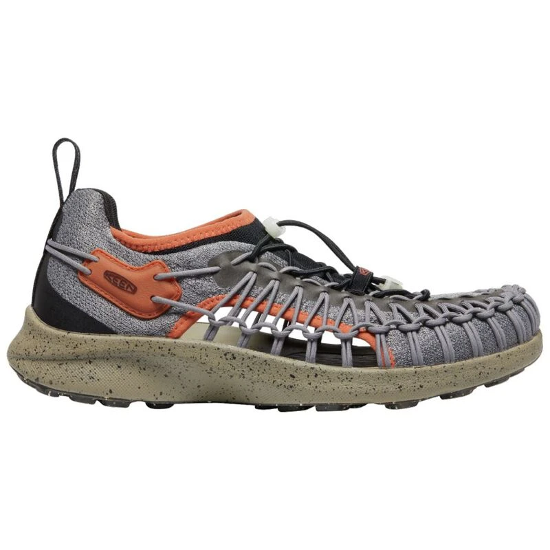 Keen Mens Uneek SNK Shoes (Steel Grey/Fossil Orange) | Sportpursuit.co