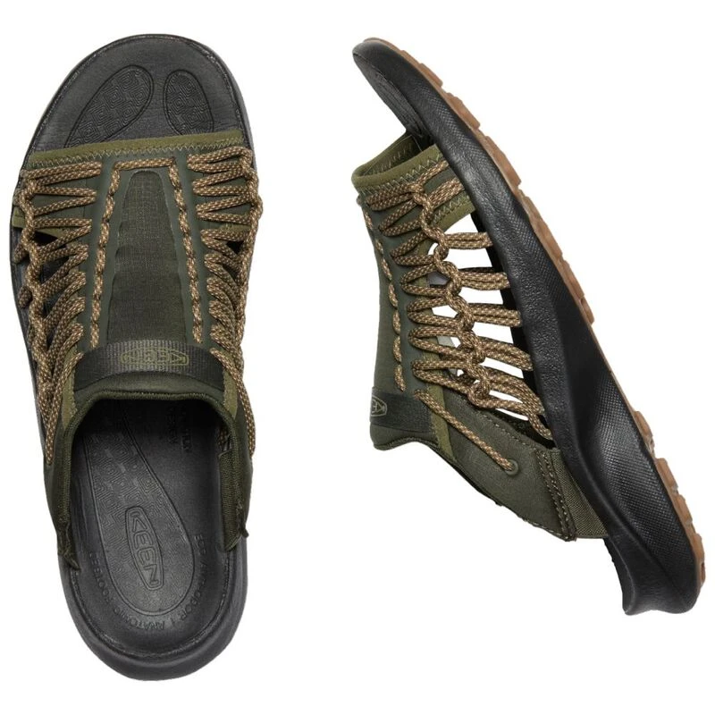 Keen Mens Uneek SNK Slide Sandals (Forest Night/Black) | Sportpursuit.