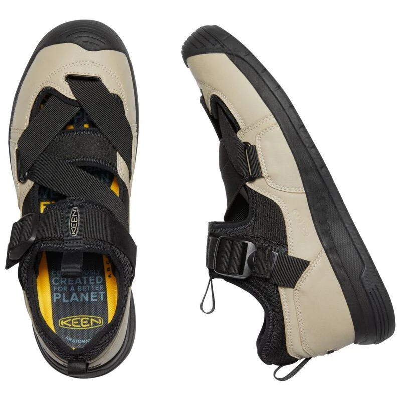 Keen Mens Zerraport Trail Sandals (Timberwolf/Black