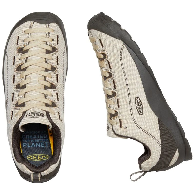 Keen Mens Jasper Canvas Shoes (Natural Canvas/Black Olive