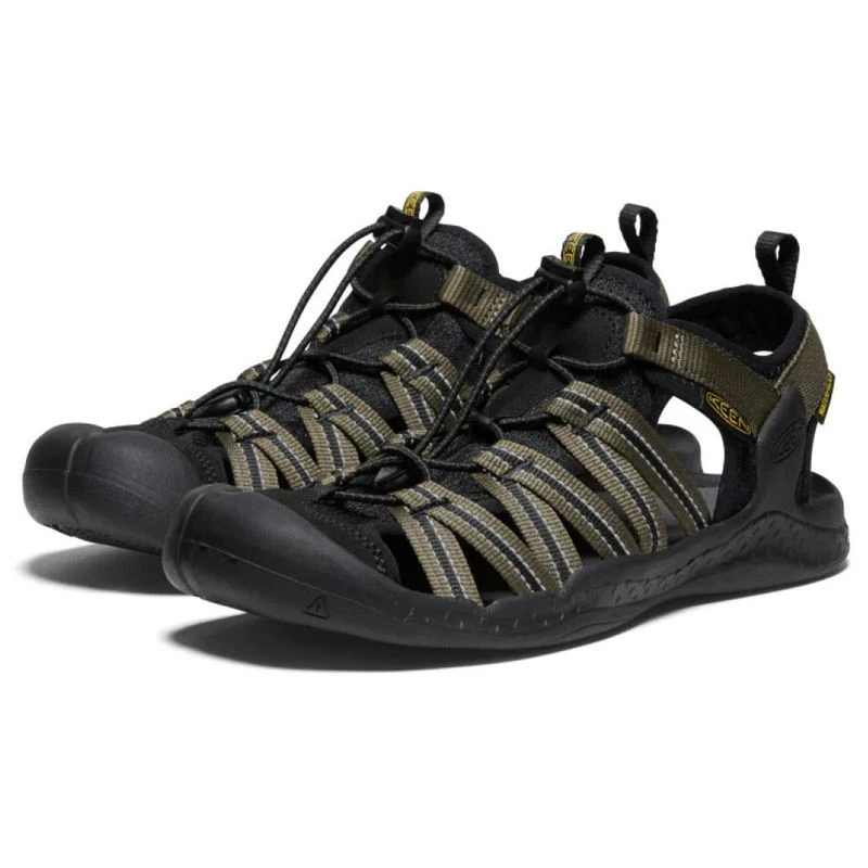 Keen Mens Drift Creek H2 Sandals (Dark Olive/Black  display picture 3