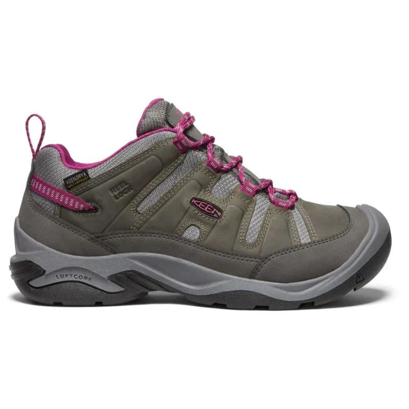 Keen Womens Circadia WP Hiking Boots Steel Grey Boysenberry Sportp