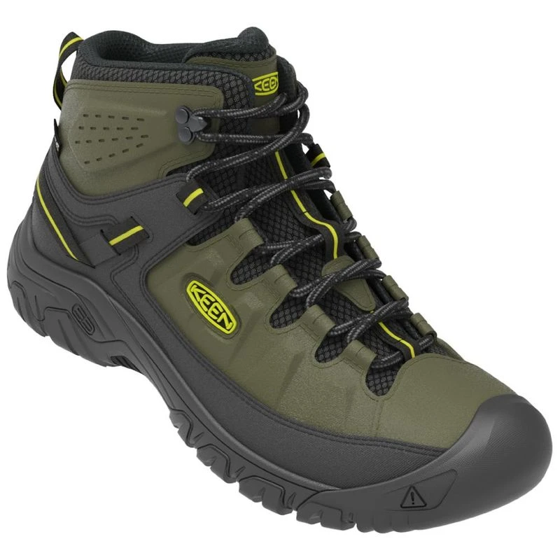 Keen Mens Targhee III Mid WP Hiking Boots Forest Night Evening Primro