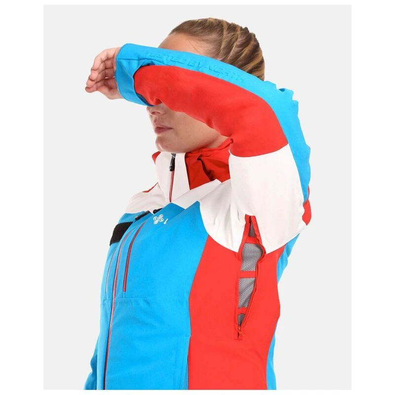 Kilpi Womens Dexen Jacket Black Blue Red Sportpursuit