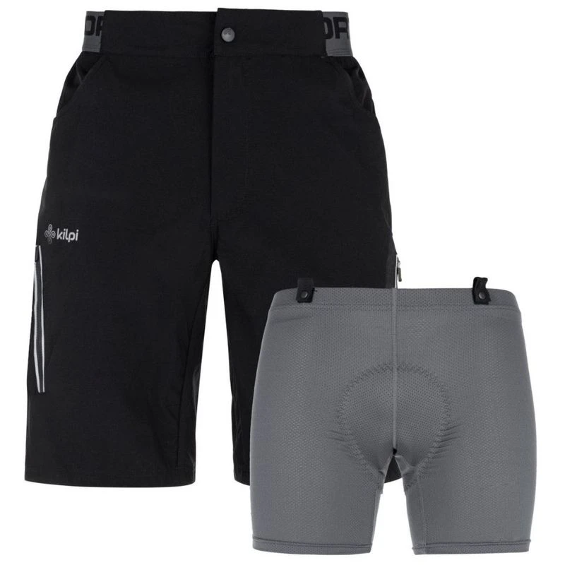 Black biker shorts men top