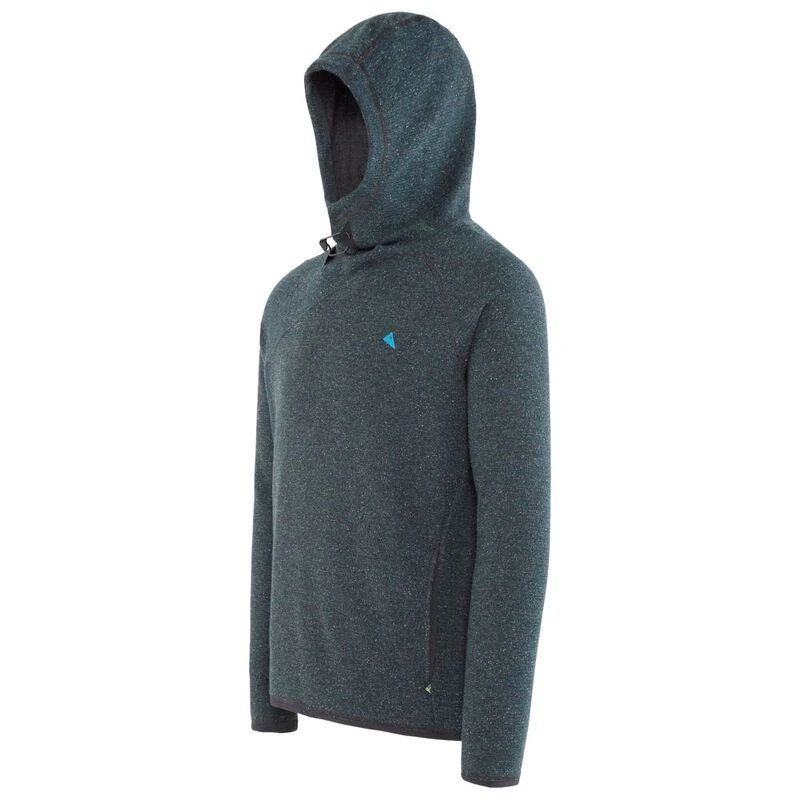 Klattermusen Mens Falen Wooly Hoodie Dark Deep Sea Sportpursuit