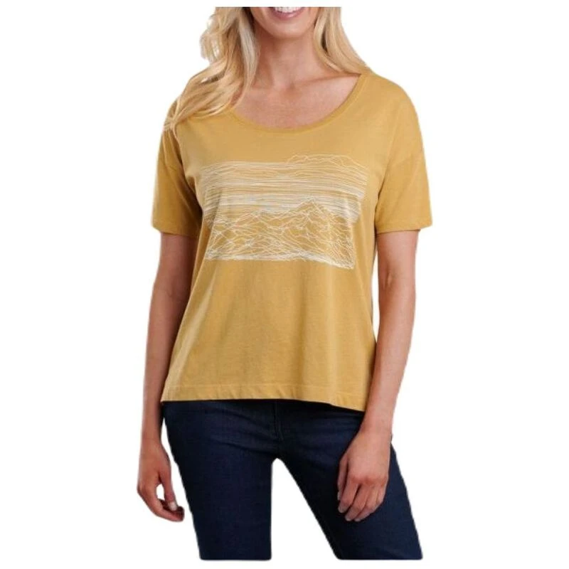 Kuhl Womens Mountain Sketch T-Shirt (Honey), kuhl womens medium